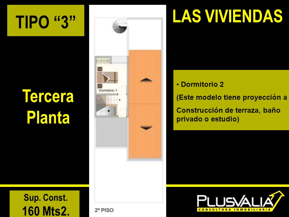 LAS VIVIENDAS TIPO 3 Tercera Planta