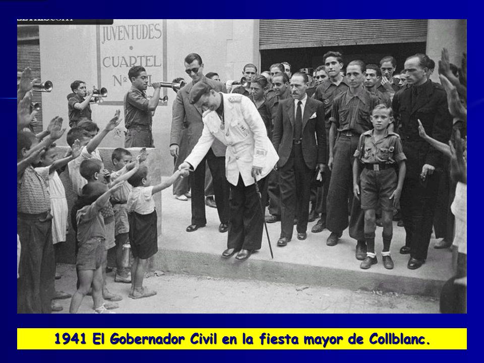 1941 El Gobernador Civil en la fiesta mayor de Collblanc.