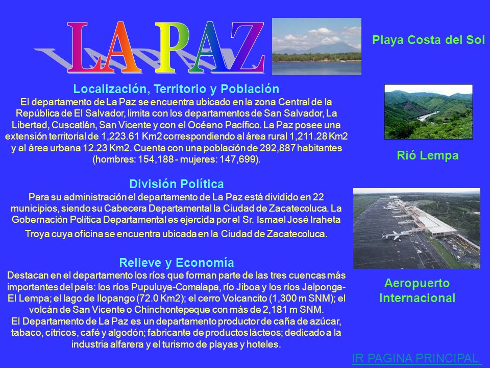 LA PAZ Playa Costa del Sol Localización, Territorio y Población