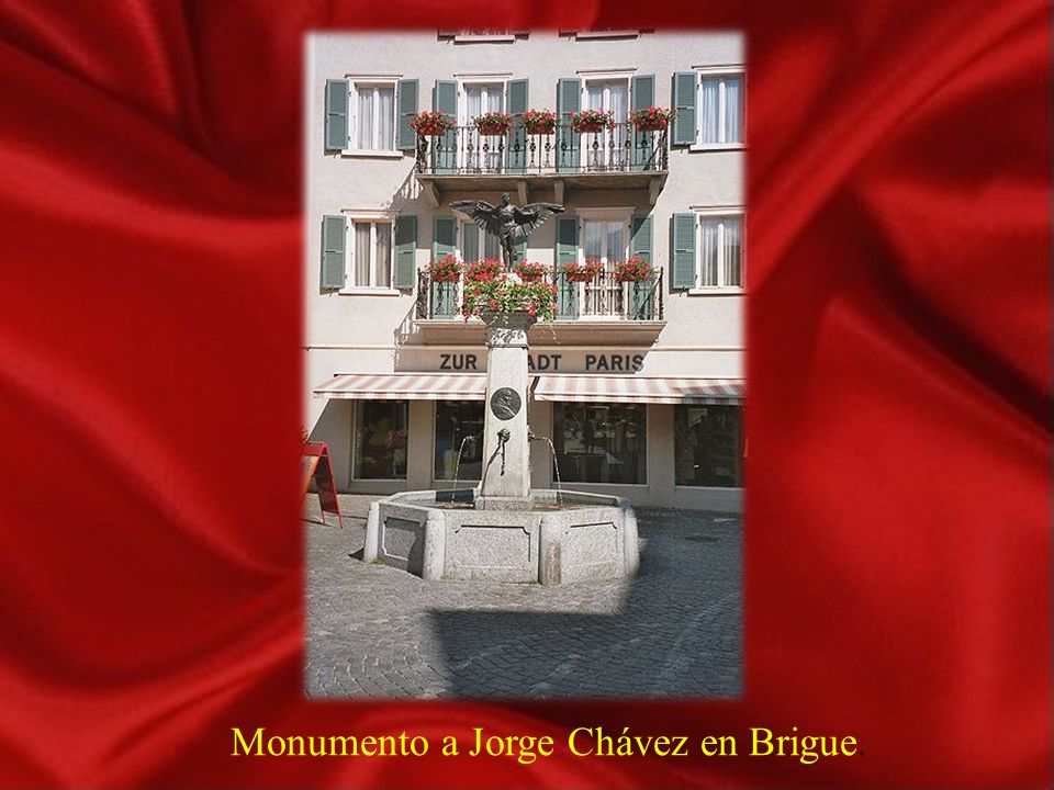 Monumento a Jorge Chávez en Brigue.