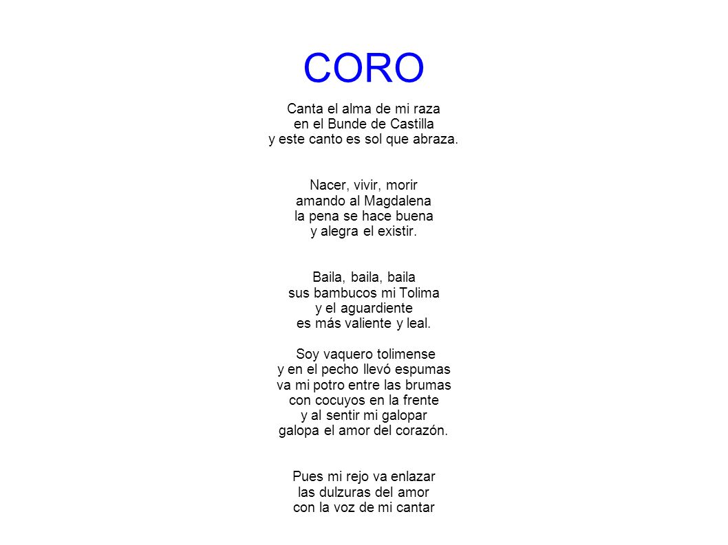 CORO Canta el alma de mi raza en el Bunde de Castilla
