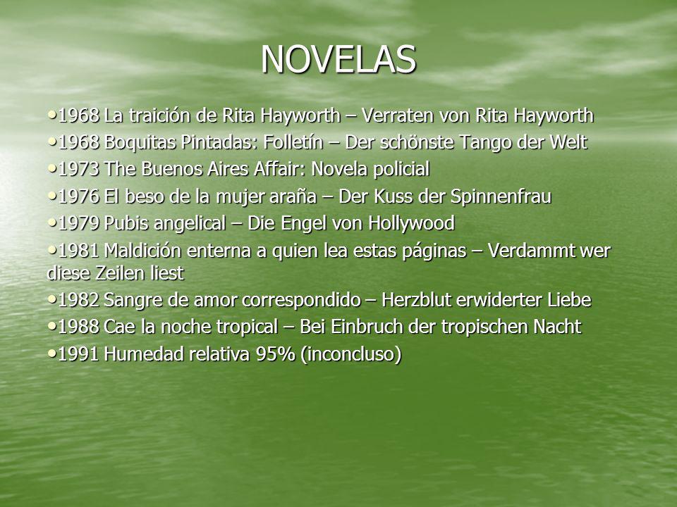 NOVELAS 1968 La traición de Rita Hayworth – Verraten von Rita Hayworth