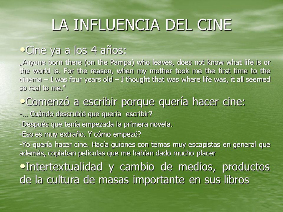 LA INFLUENCIA DEL CINE Cine ya a los 4 años: