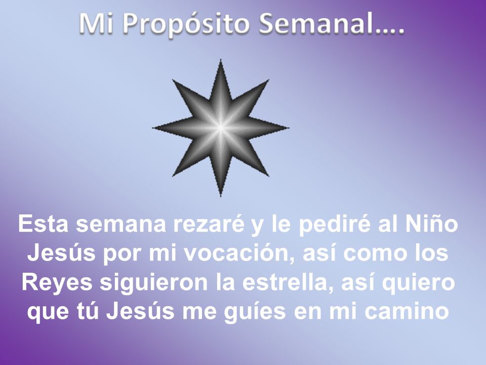 Mi Propósito Semanal….