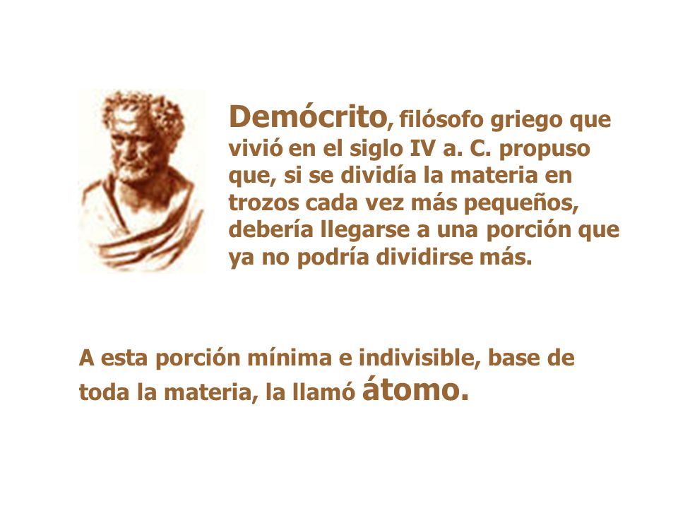 Demócrito, filósofo griego que vivió en el siglo IV a. C