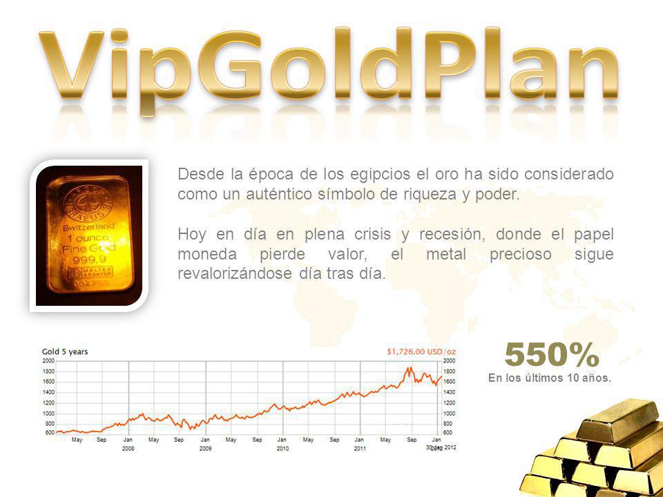 Desde la época de los egipcios el oro ha sido considerado como un auténtico símbolo de riqueza y poder.