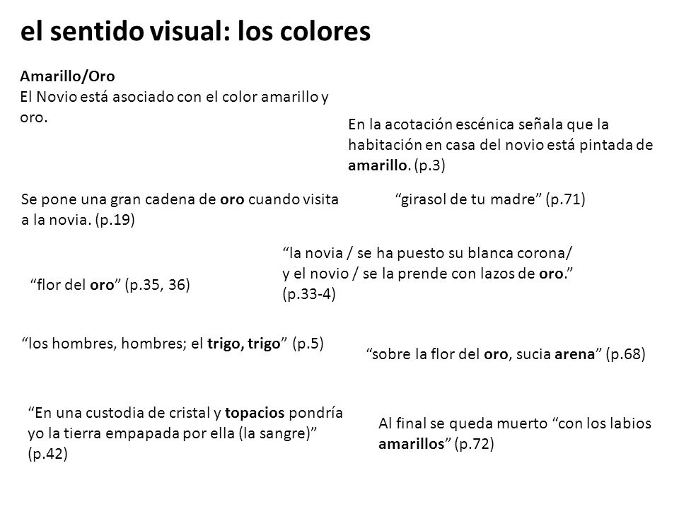 el sentido visual: los colores