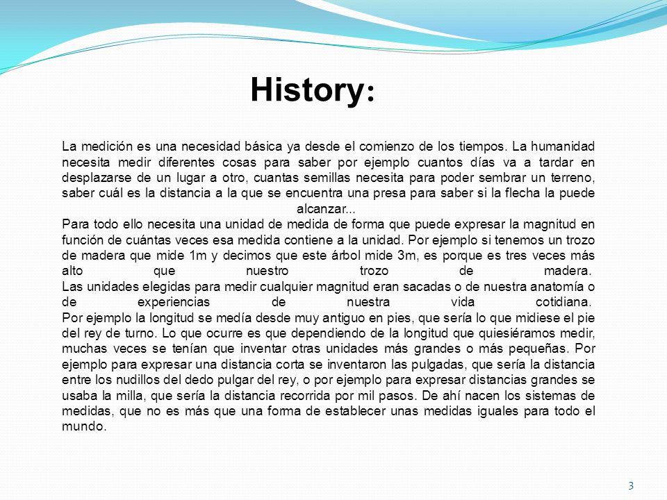 History: