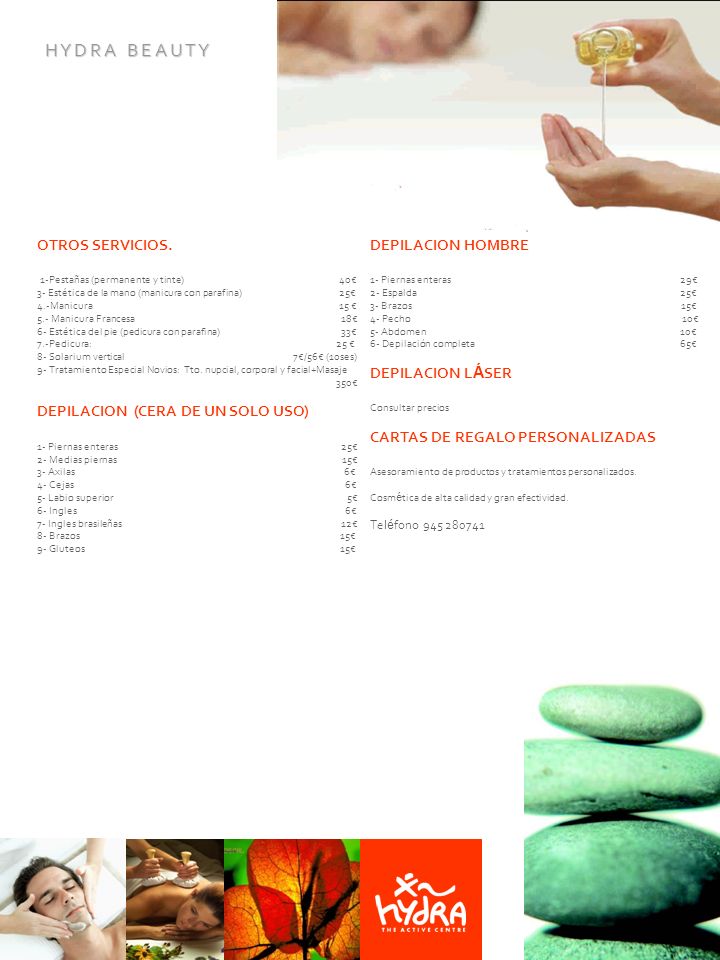 H Y D R A B E A U T Y OTROS SERVICIOS.