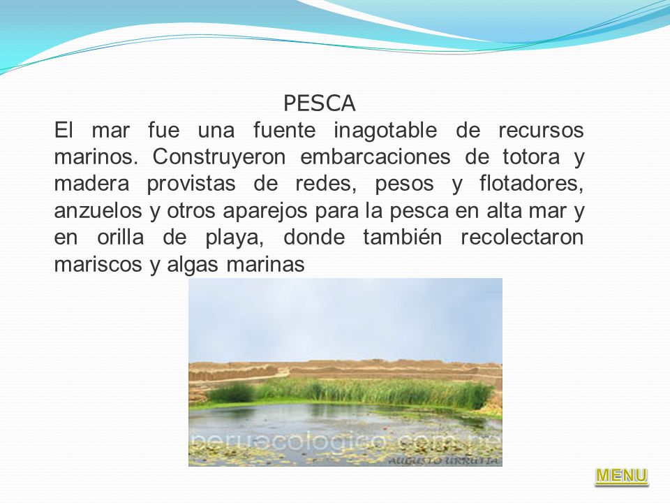 PESCA El mar fue una fuente inagotable de recursos marinos