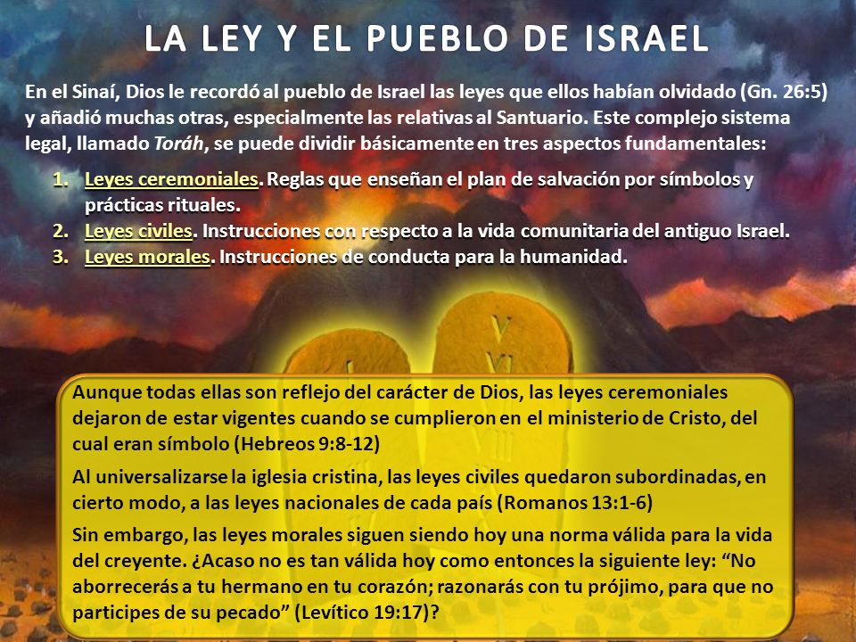 LA LEY Y EL PUEBLO DE ISRAEL