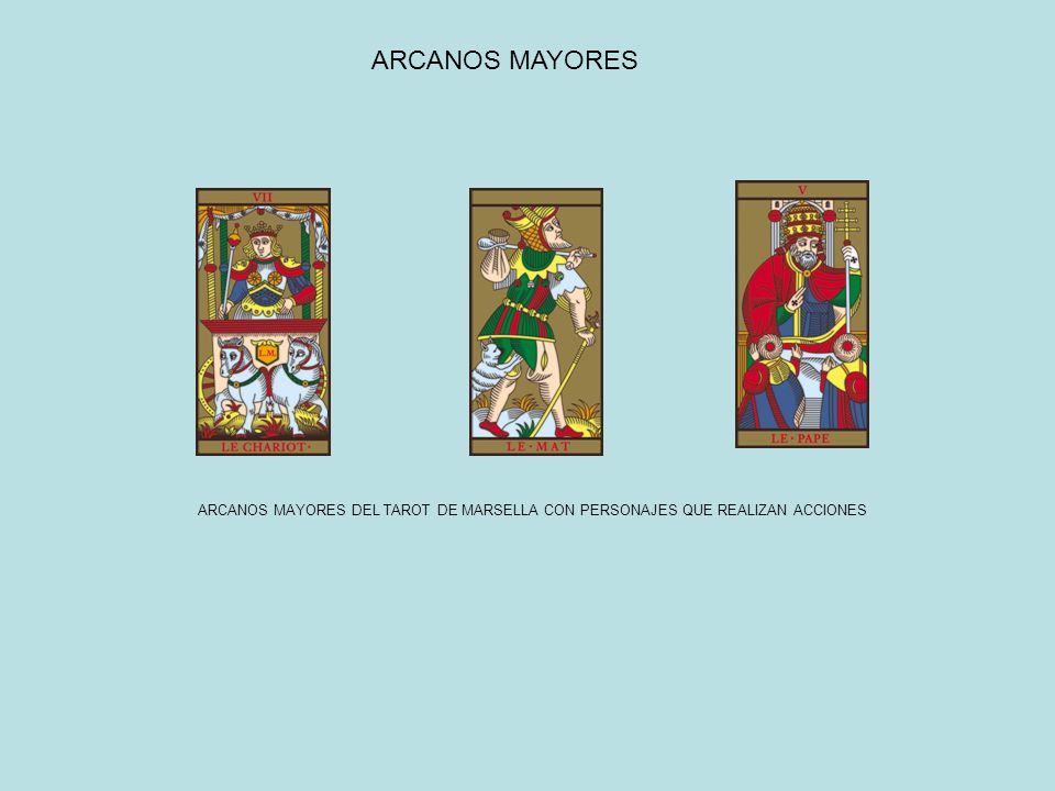 ARCANOS MAYORES ARCANOS MAYORES DEL TAROT DE MARSELLA CON PERSONAJES QUE REALIZAN ACCIONES
