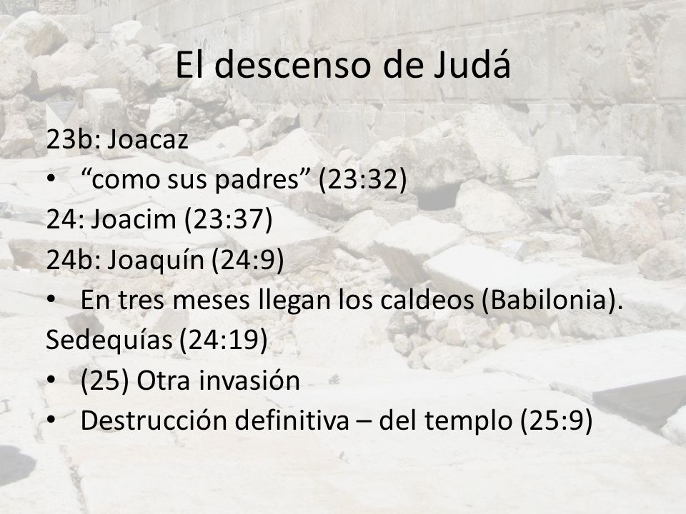 El descenso de Judá 23b: Joacaz como sus padres (23:32)