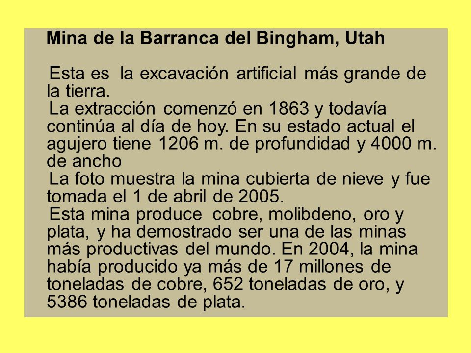 Esta es la excavación artificial más grande de la tierra.