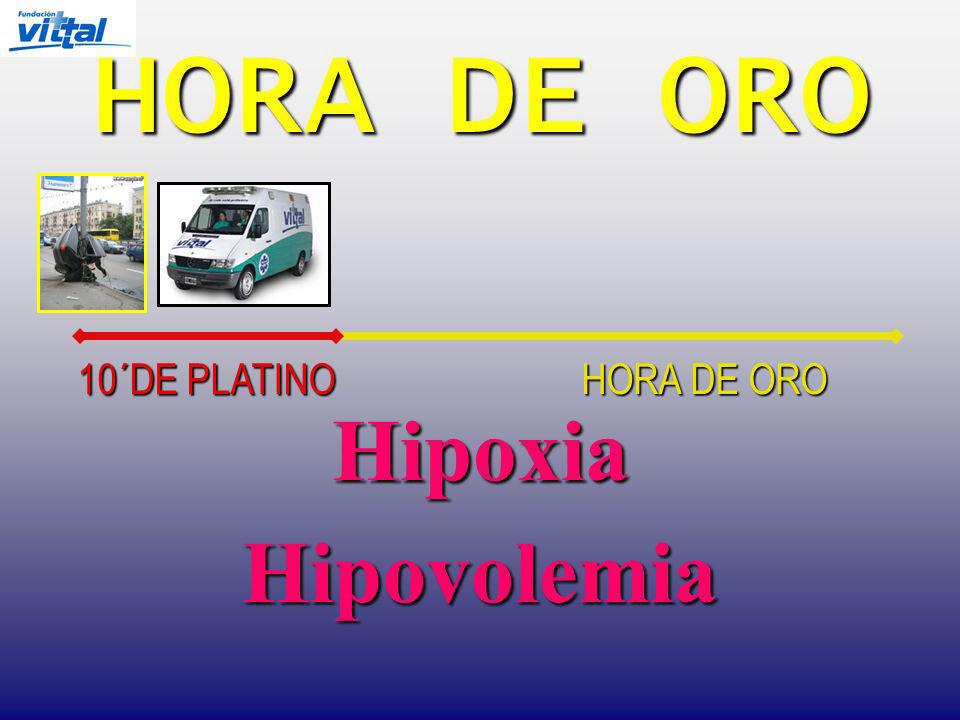 HORA DE ORO 10´DE PLATINO HORA DE ORO Hipoxia Hipovolemia