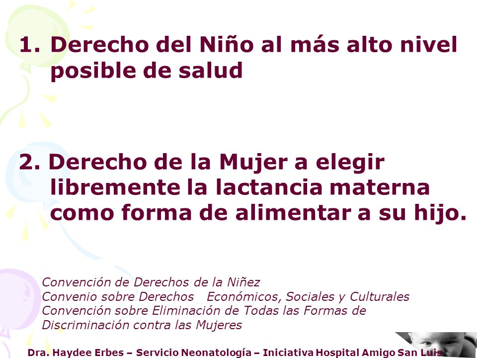 Derecho del Niño al más alto nivel posible de salud