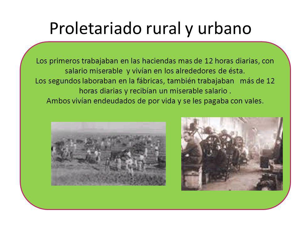 Proletariado rural y urbano