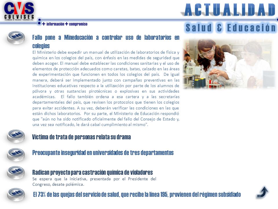 A c t u a l i d a d S a l u d & E d u c a c i ó n más