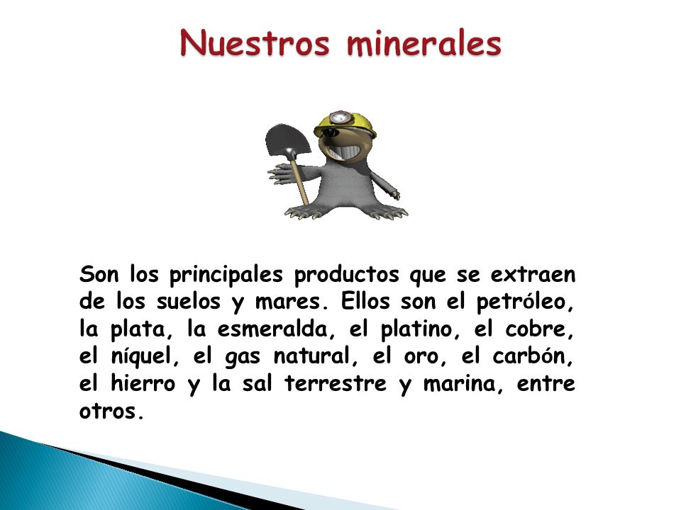 Nuestros minerales