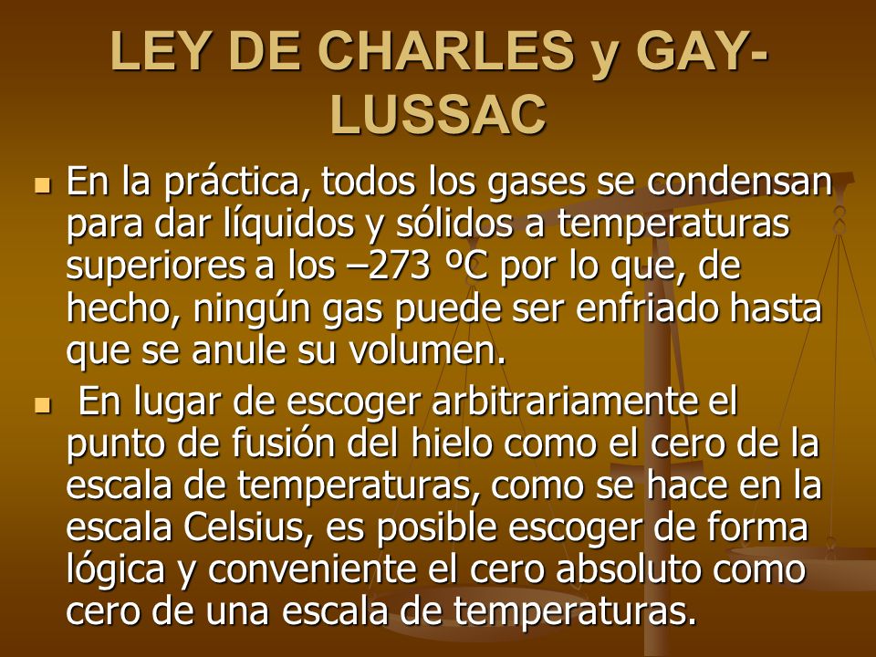 LEY DE CHARLES y GAY-LUSSAC