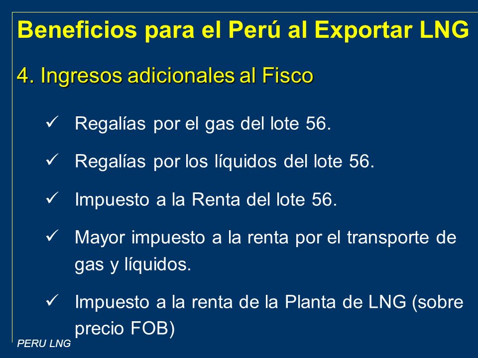 4. Ingresos adicionales al Fisco