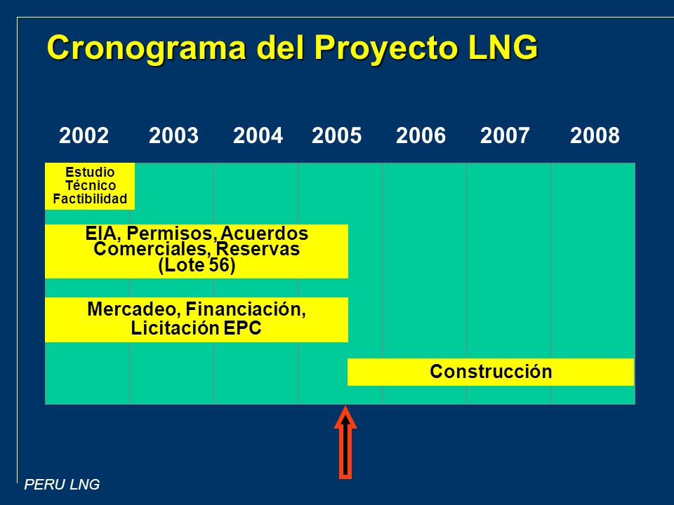 Cronograma del Proyecto LNG