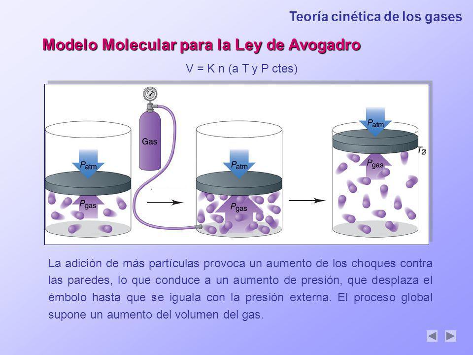 Modelo Molecular para la Ley de Avogadro