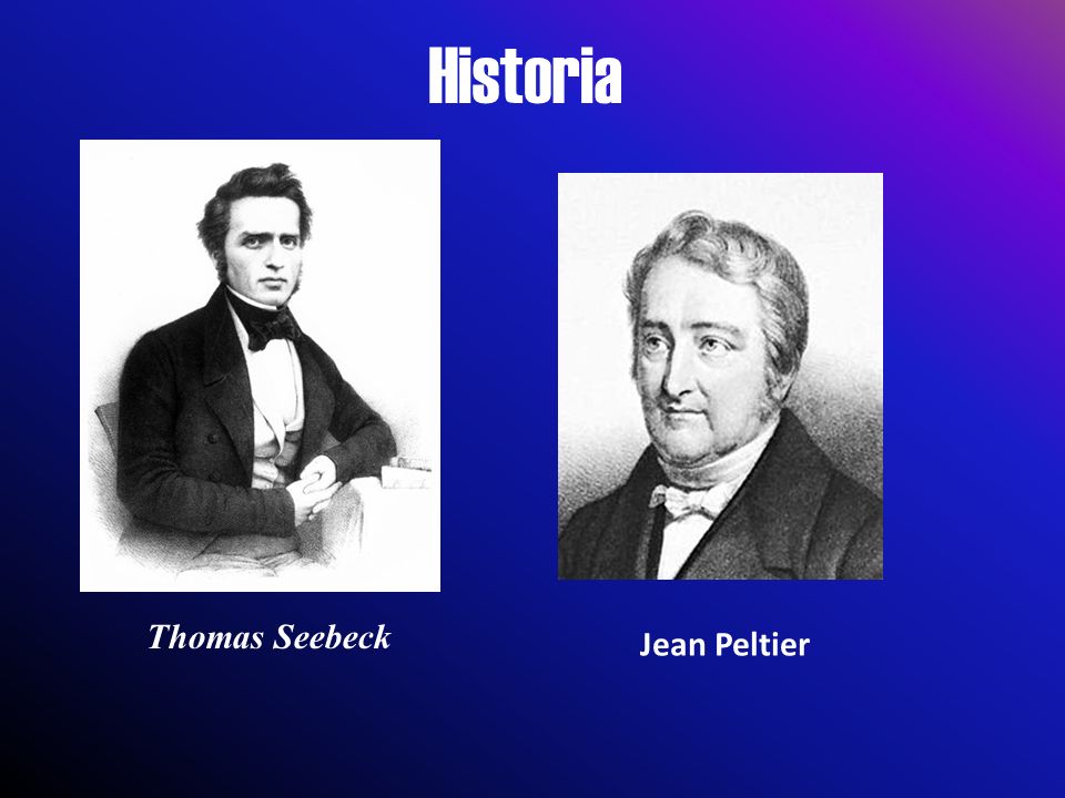 Historia Thomas Seebeck Jean Peltier