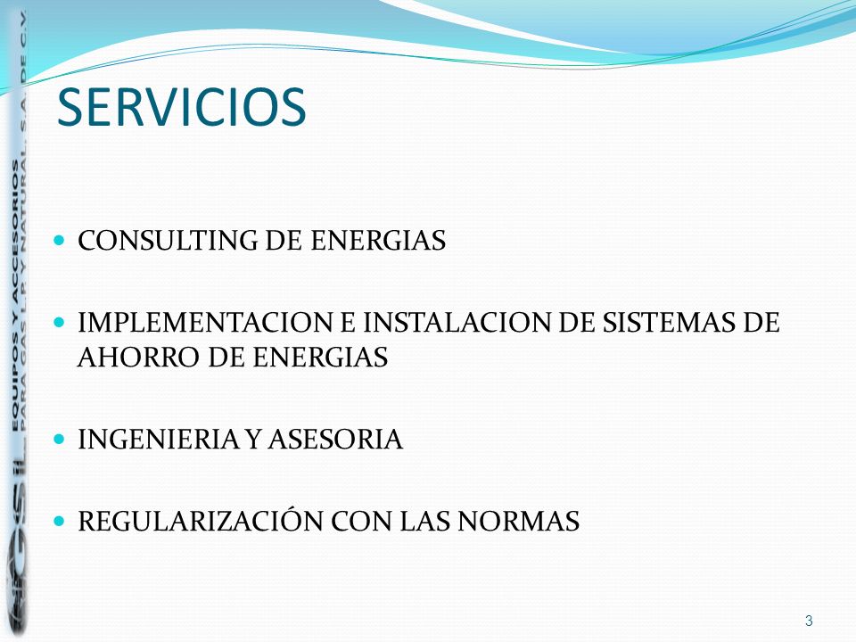 SERVICIOS CONSULTING DE ENERGIAS