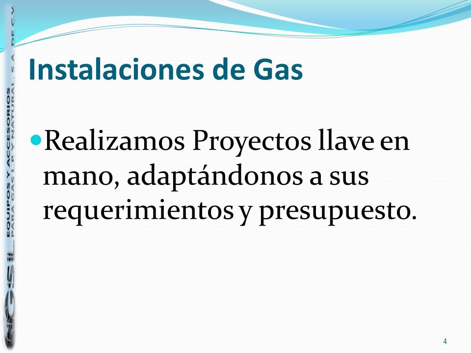 Instalaciones de Gas Realizamos Proyectos llave en mano, adaptándonos a sus requerimientos y presupuesto.