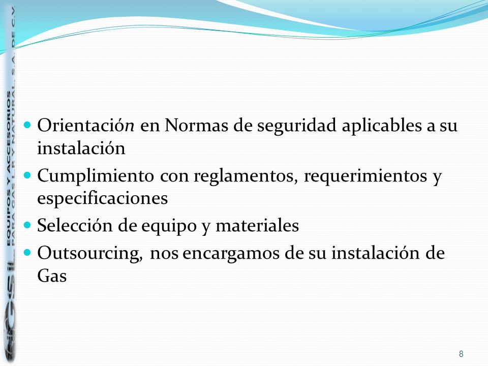 Orientación en Normas de seguridad aplicables a su instalación