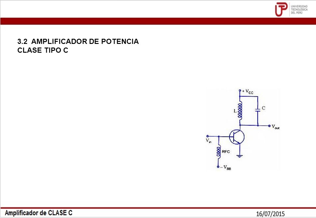 3.2 AMPLIFICADOR DE POTENCIA CLASE TIPO C
