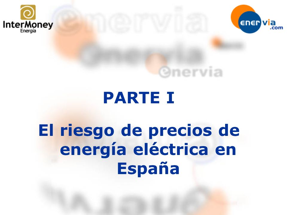 El riesgo de precios de energía eléctrica en España