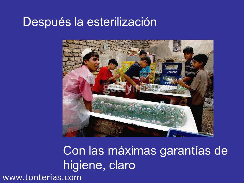 Después la esterilización