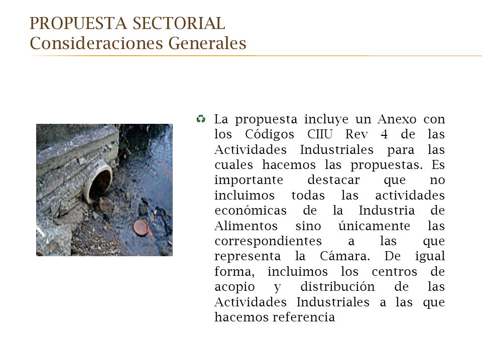 Consideraciones Generales