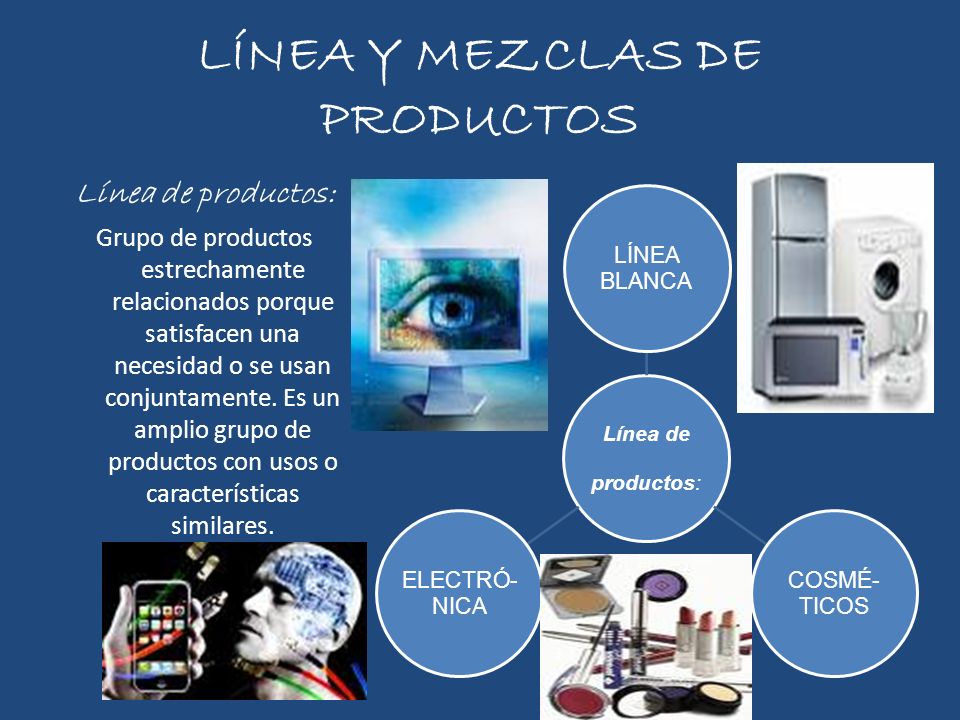 LÍNEA Y MEZCLAS DE PRODUCTOS