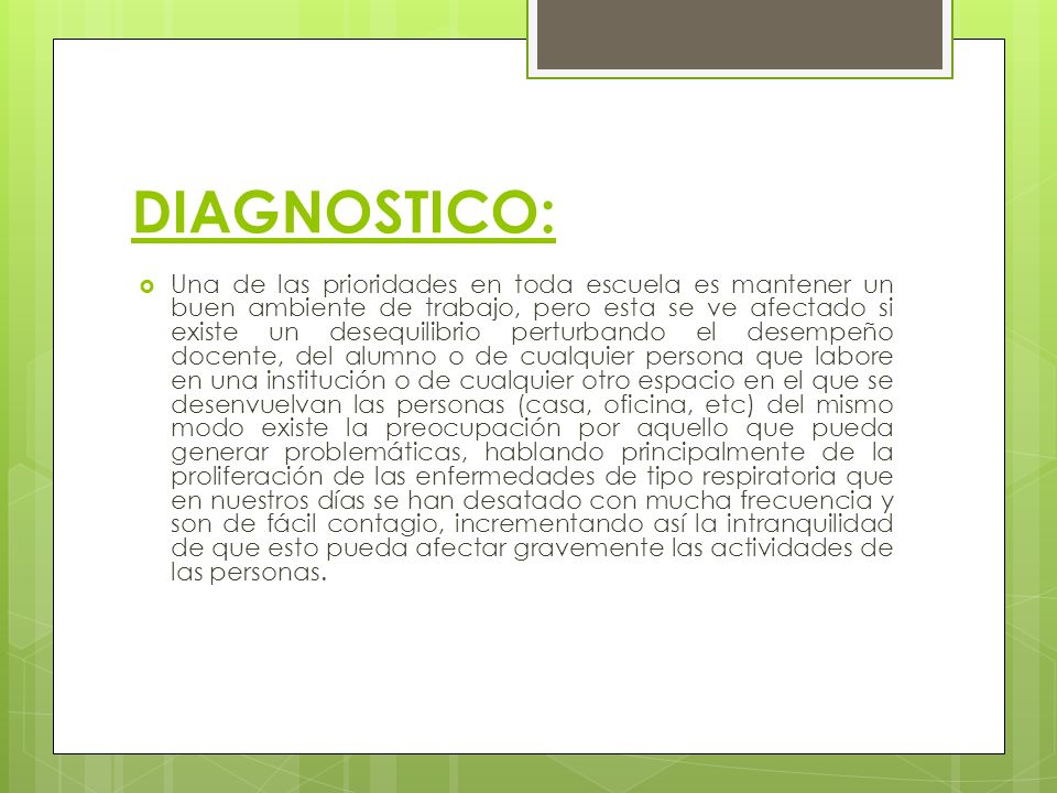 DIAGNOSTICO: