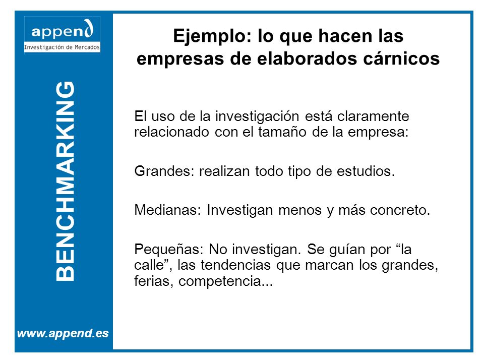 Ejemplo: lo que hacen las empresas de elaborados cárnicos