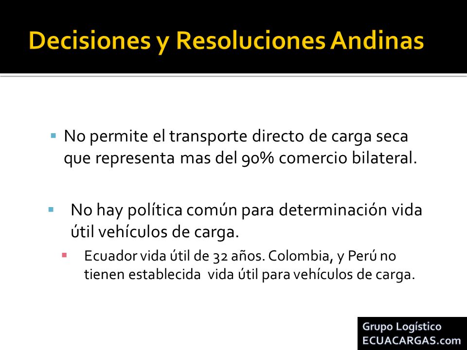Decisiones y Resoluciones Andinas