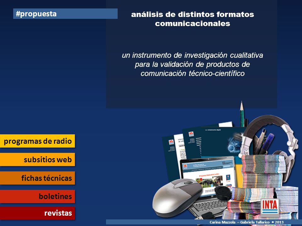 análisis de distintos formatos comunicacionales