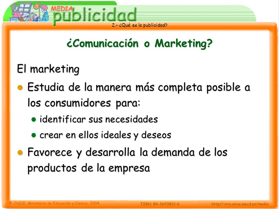 ¿Comunicación o Marketing