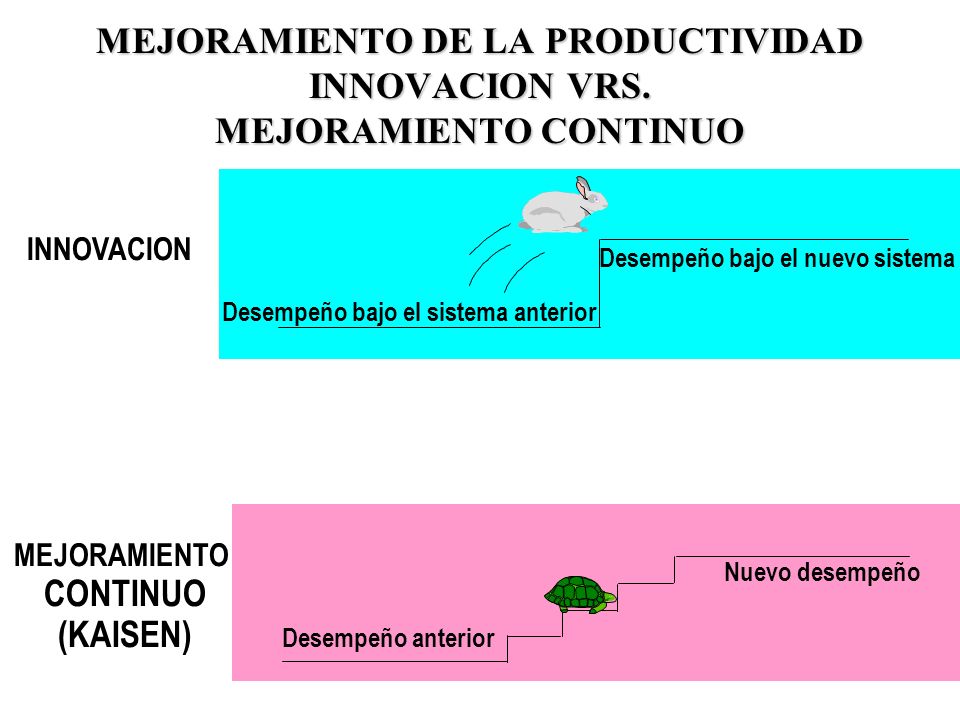 MEJORAMIENTO DE LA PRODUCTIVIDAD INNOVACION VRS. MEJORAMIENTO CONTINUO