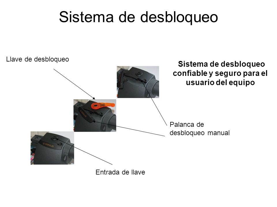Sistema de desbloqueo confiable y seguro para el usuario del equipo