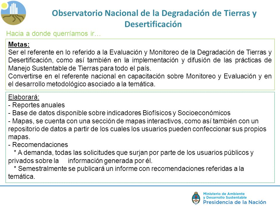 Observatorio Nacional de la Degradación de Tierras y Desertificación