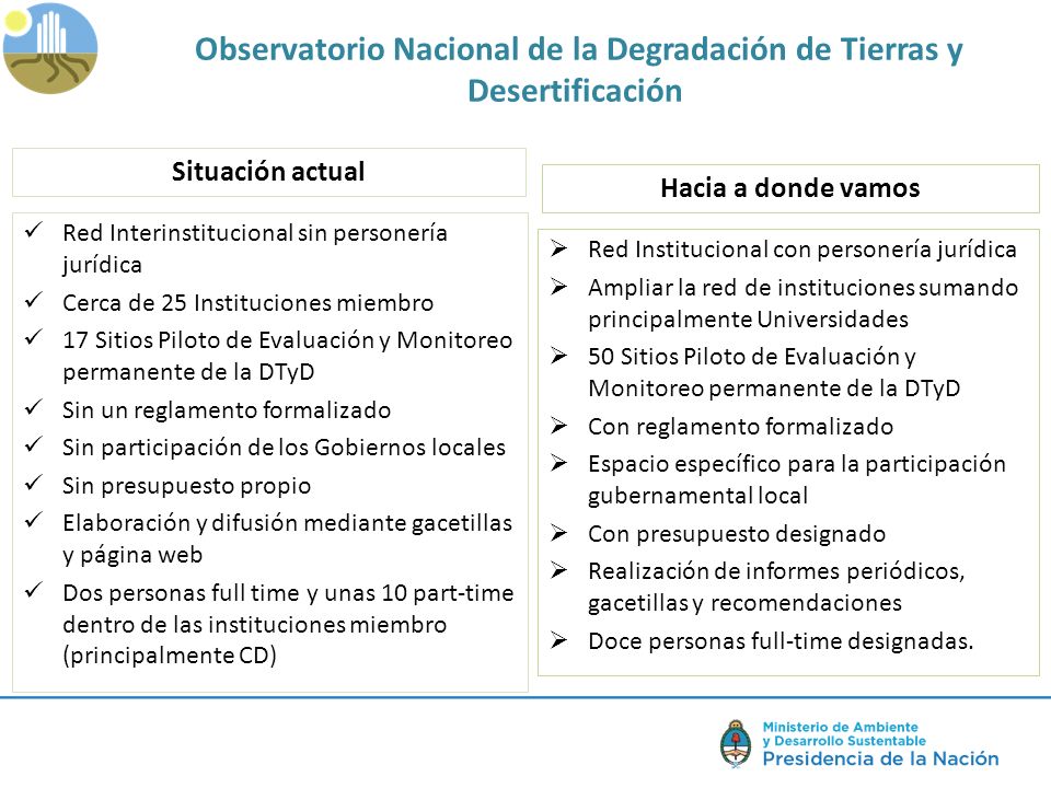 Observatorio Nacional de la Degradación de Tierras y Desertificación