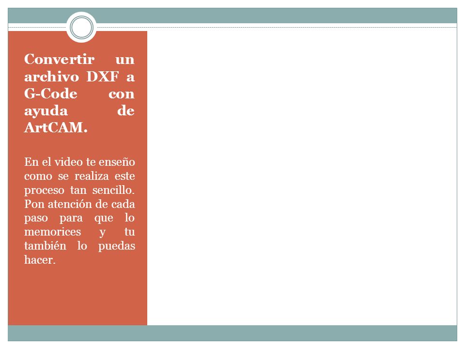 Convertir un archivo DXF a G-Code con ayuda de ArtCAM.