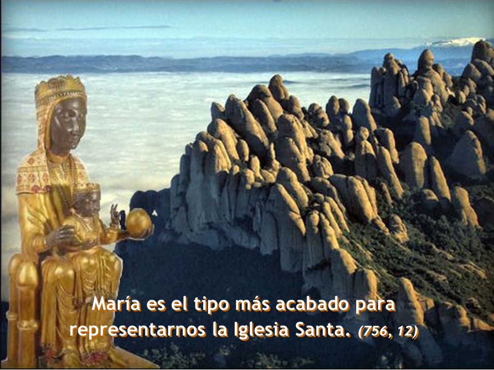 María es el tipo más acabado para representarnos la Iglesia Santa