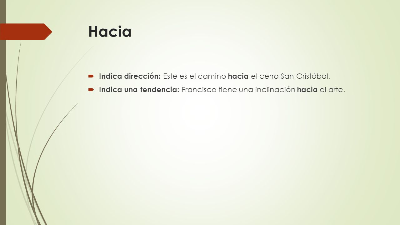 Hacia Indica dirección: Este es el camino hacia el cerro San Cristóbal.