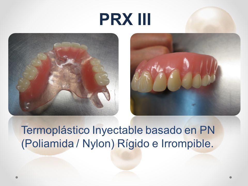 PRX III Termoplástico Inyectable basado en PN (Poliamida / Nylon) Rígido e Irrompible.