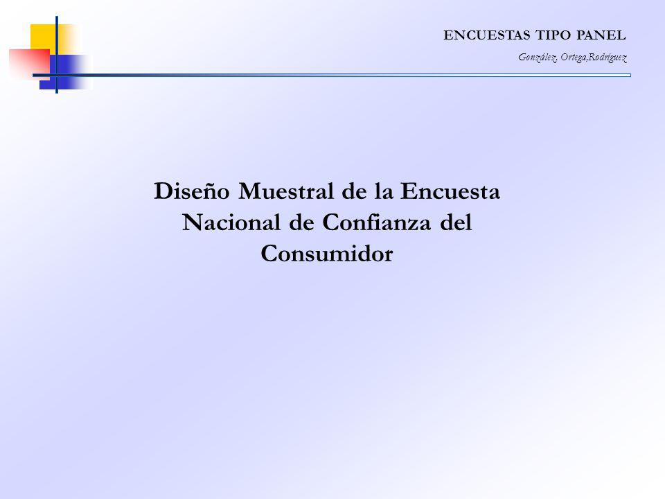 Diseño Muestral de la Encuesta Nacional de Confianza del Consumidor